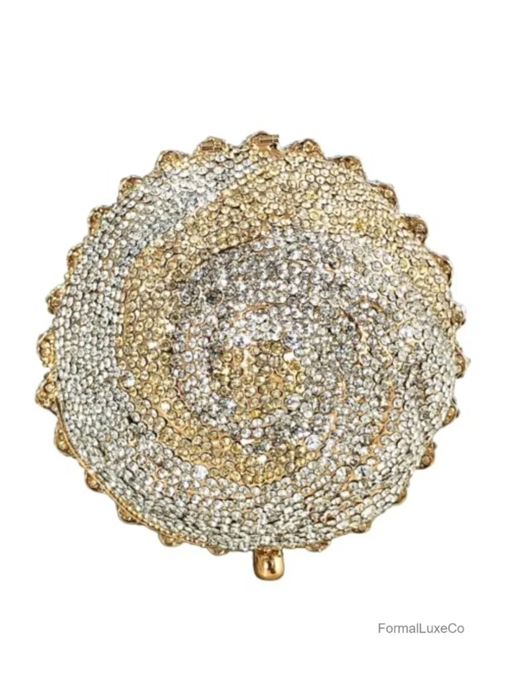 Crystal Cupcake Clutch Purse, Evening Handbag with Rhinestones